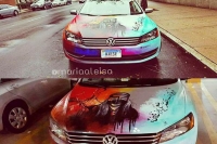معرض إبداع يُظهر إبداع مبتعثة و فنانة سعودية برسمها على السيارات