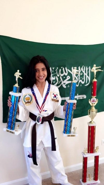 أول سعودية تحصد بطولة التايكوندو خارجيًا